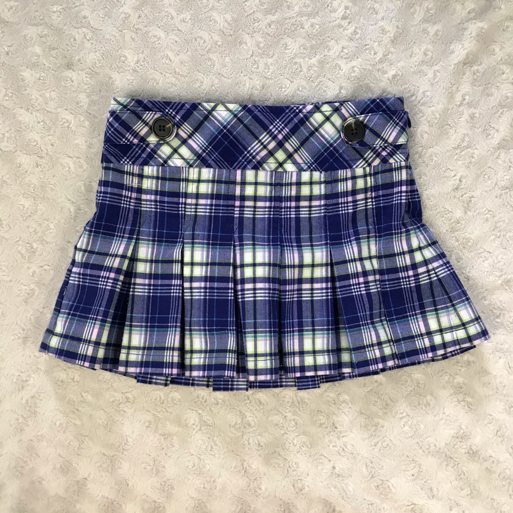 Cherokee Pleated Skort Plaid XS 4/5